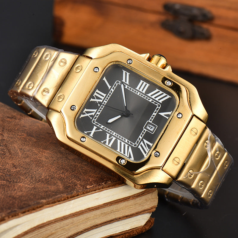 Mens 47mm Automatic Flywheel Stainless Steel Wristwatch