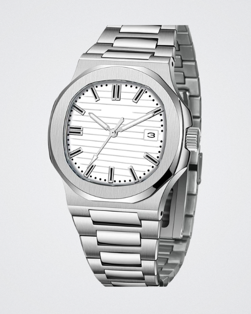PATIK PHILLIP- 2 Tone -Day & Date-Stainless Steel-