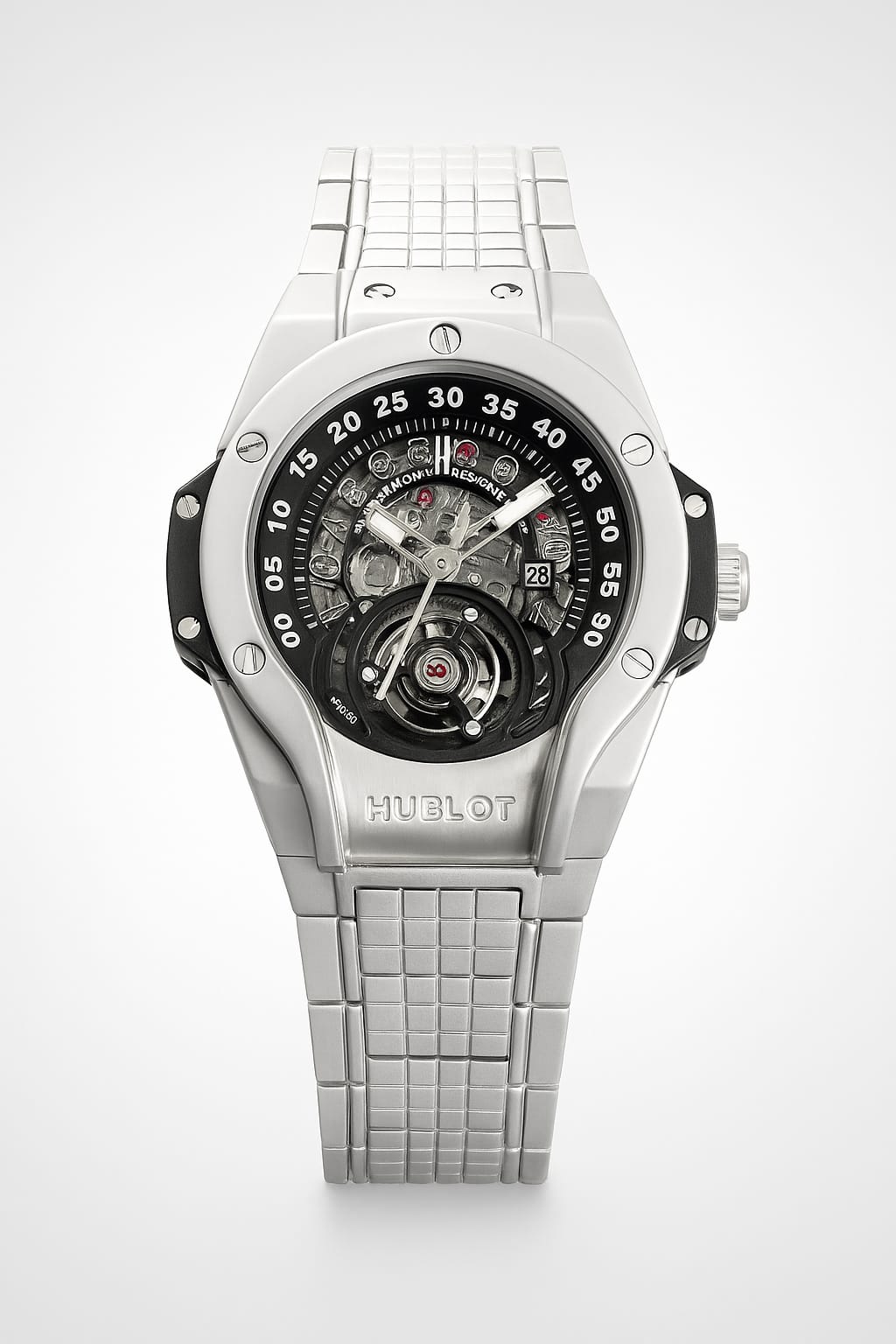 HUB WATCH - Premium quality watch dial in steel  2 year  machine warranty