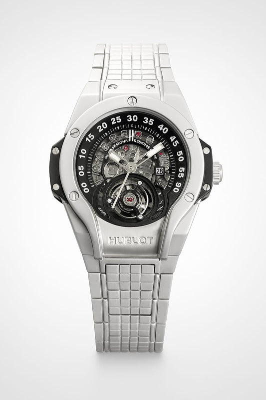 HUB WATCH - Premium quality watch dial in steel  2 year  machine warranty