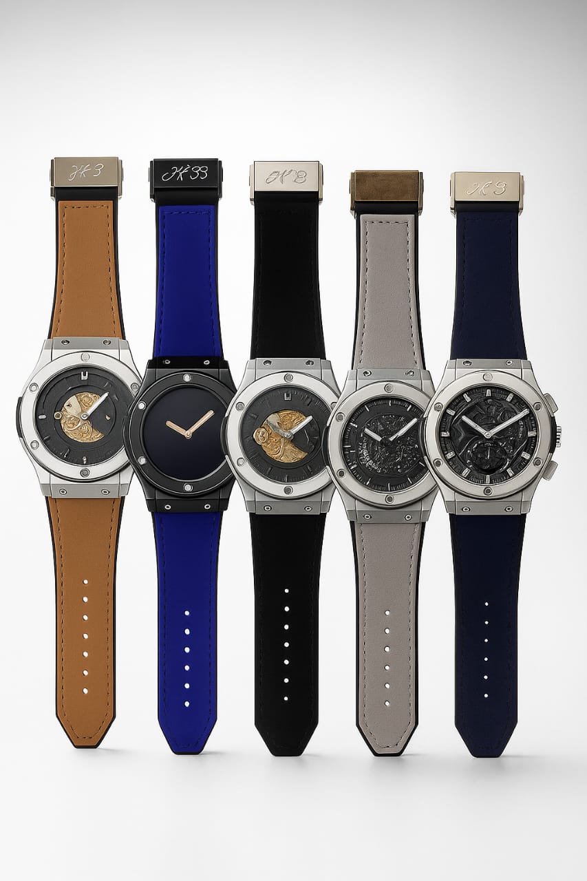 Simple Watch With Leather Strap