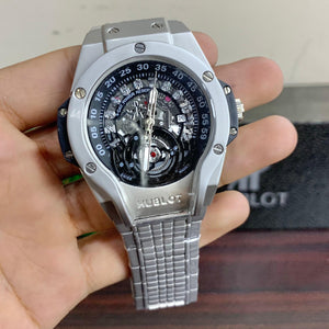 HUB WATCH - Premium quality watch dial in steel  2 year  machine warranty