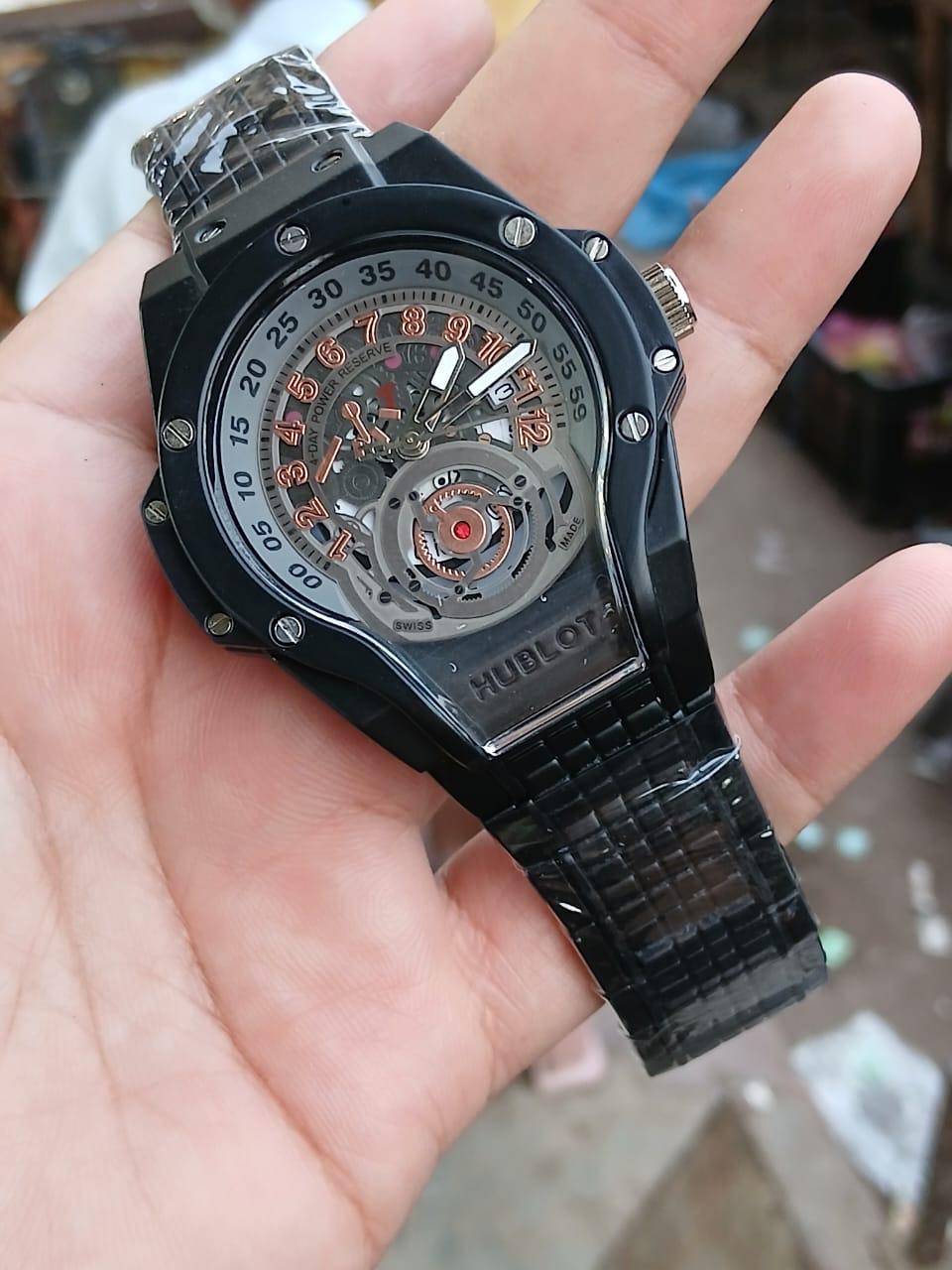 HUB WATCH - Premium quality watch dial in steel  2 year  machine warranty