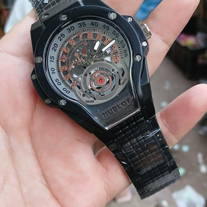 HUB WATCH - Premium quality watch dial in steel  2 year  machine warranty